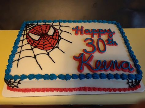 Spider Man Rectangular Cake, Spiderman Sheet Cake Ideas, Spider Man Sheet Cake Ideas, Spider Man Sheet Cake, Spiderman Sheet Cake, Marvel Birthday Cake, Lightning Mcqueen Cake, Cake Design For Men, Mcqueen Cake