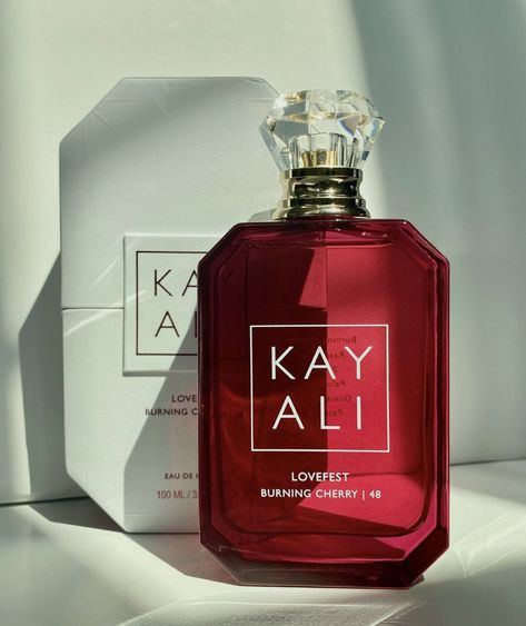 Kayali Lovefest Burning Cherry 48, Kayali Perfume Cherry, Kayali Lovefest Burning Cherry, Lovefest Burning Cherry, Kay Ali, Kayali Perfume, Cherry Perfume, Saving Chart, Perfume Wishlist