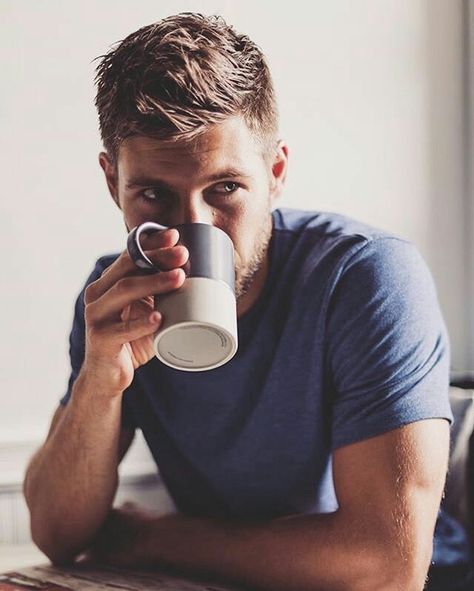 jm Drinking Coffee, A Coffee, A Man, Mug, Coffee