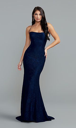 Dark Blue Fitted Dress, Strapless Long Dress Formal, Pretty Prom Dresses Tight, Dark Blue Strapless Dress, Dark Blue Dress Formal Long, Dark Blue Bridesmaid Dress, Dark Blue Formal Dresses, Formal Dresses Dark Blue, Navy Formal Dress Long