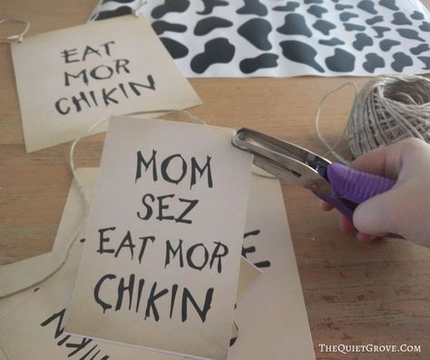 Eat Mor Chikin Costume, Chick Fil A Cow Costume, Chick Fil A Trunk Or Treat Ideas, Eat More Chikin, Printable Cow, Eat Mor Chikin, Teacher Lunches, Cow Appreciation Day, Eat More Chicken