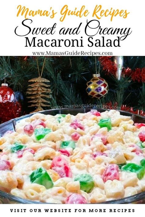 UBE MACAPUNO ICE CREAM   - Mama's Guide Recipes Macaroni Fruit Salad Recipe, Macaroni Salad Filipino Style, Sweet Macaroni Salad Recipe, Cheesecake On A Stick Recipe, Tikoy Recipe, Filipino Macaroni Salad, Sweet Pasta Salads, Creamy Macaroni Salad, Chicken Macaroni Salad