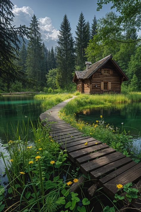 Cozy Forest Cabin Cozy Hideaway, Cozy Forest, Woodland Retreat, Cabin In The Mountains, Forest Cabin, Cabin Life, Cozy Cabin, Cabins In The Woods, The Mountain