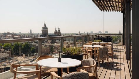 Best rooftop bars in Amsterdam | I amsterdam Amsterdam Images, Best Rooftop Bars, Hotel Concept, Rooftop Bars, I Amsterdam, Vantage Point, Fashion Street Style, Hotel Guest, Restaurant Offers