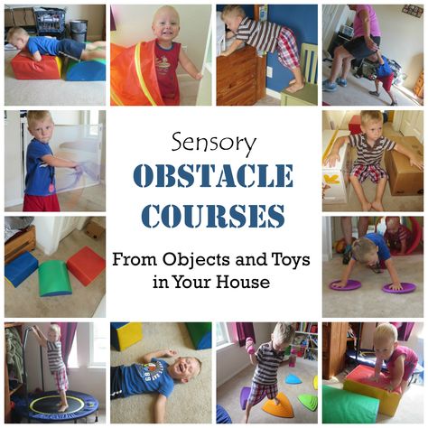 How to turn common household objects and equipment into awesome sensory obstacle courses. Sorted into different categories to keep things well rounded. Driveway Chalk, Obstacle Course Ideas, Playground Backyard, Sensory Therapy, Sensory Input, Course Ideas, Sensory Motor, Pediatric Physical Therapy, Obstacle Courses