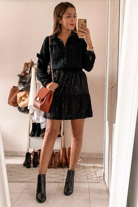 Pointed Toe Ankle Boots Outfit With Black Mini Dress #Ankle #Black #Boots #Dress #Glowingskin #Mini #outfit #Pointed #Toe #women'slifestyleIf you're on the hunt for the perfect fall shoes, look no further than ankle booties. As far as year-round footwear goes, they certainly take the cake...https://roundpedia.com/pointed-toe-ankle-boots-outfit-with-black-mini-dress/ Check more at https://roundpedia.com/pointed-toe-ankle-boots-outfit-with-black-mini-dress/ Pointed Toe Ankle Boots Outfit, Black Boots Dress, Ankle Black Boots, Hot Fall Outfits, Ankle Boots Outfit, Heels Ideas, Pointed Toe Ankle Boots, Boots Outfit Ankle, Mini Dress Outfit