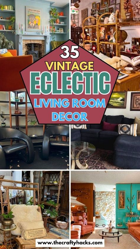 If you love the charm of retro aesthetics combined with the boldness of eclectic designs, you’re in for a treat as these living rooms showcase the beauty of mixing antique treasures. To add vintage finds to your home or seek fresh ideas to revamp your living space, these eclectic rooms offer endless inspiration. Dive in to find how to blend the old with the new & transform your living room into a hav...#Outdoor #Exploring #the #InteriorInspo #Vintage #Garden #Timeless #Decor #Charm #Home #of Mcm Bookcase Styling, Vintage Eclectic Living Room, Eclectic Living Room Decor, Eclectic Living Room Ideas, Tacky Decor, Modern Vintage Living Room, Retro Style Living Room, Eclectic Vintage Decor, Narrow Living