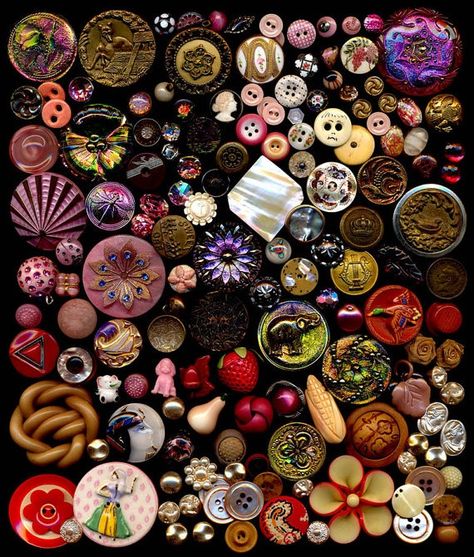 button collection Melted Beads, Sewing Tables, Bottle Flowers, Button Collecting, Sewing Spaces, Creeper Minecraft, Cool Buttons, Wooden Spools, No Image