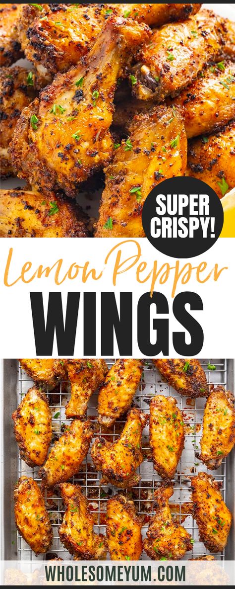 Baked Lemon Pepper Wings Wing Stop Wings Recipe, Lemon Pepper Wing Sauce Recipes, Wingstop Wings Recipe, How To Make Lemon Pepper Wings, Lemon Pepper Hot Wings, Lemon Wings Recipe, Baked Chicken Drummettes Recipes, Lemon Pepper Garlic Wings, Homemade Lemon Pepper Wings