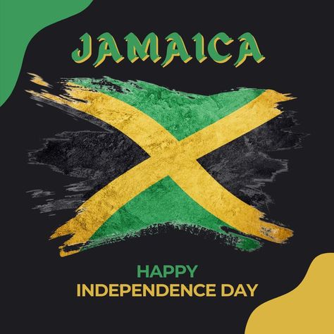 Jamaican Independence Day, Jamaica Independence Day, Jamaican Culture, Cool Chest Tattoos, National Holidays, Happy Independence, Happy Independence Day, Birthday Images, Jamaica