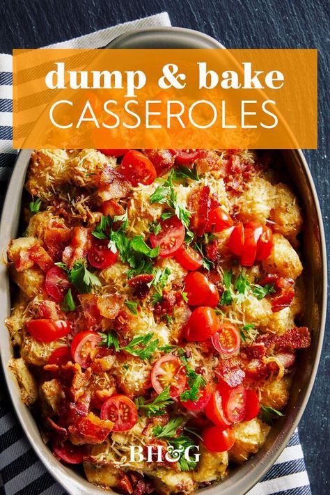 Dump And Bake Casseroles, Dump And Bake, Dinner Casserole Recipes, Dump Meals, Favorite Recipes Dinner, Baked Casserole, Easy Casserole Recipes, Quick Dinner Recipes, Easy Casserole