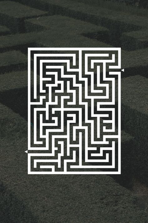 Simple Maze Design, Labyrinth Graphic Design, Maze Graphic Design, Texter Art, Maze Artwork, Simple Labyrinth, Labyrinth Artwork, Maze Illustration, Labyrinth Aesthetic