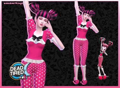 Sims 4 Cc Monster High Draculaura Patreon, Sims 4 Cc Monster High Draculaura, Draculaura Hair Sims 4 Cc, Draculaura Sims 4, Draculaura Sims 4 Cc, Sims 4 Monster High Cc, Dead Tired Draculaura, Sims 4 Halloween Costumes, Sims Custom Content