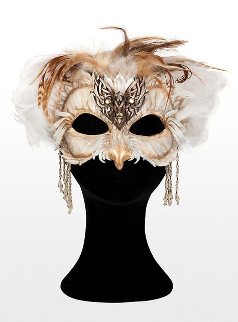 Owl Sorceress Leather Half Mask Fantasy Handmade Mask For Masquerade, Owl Mask Character Art, Owl Mask Masquerade, Bird Masquerade Mask, Owl Costume Mask, Owl Costume Diy, Nature Mask, Halloween Costumes Party, Spirit Costume