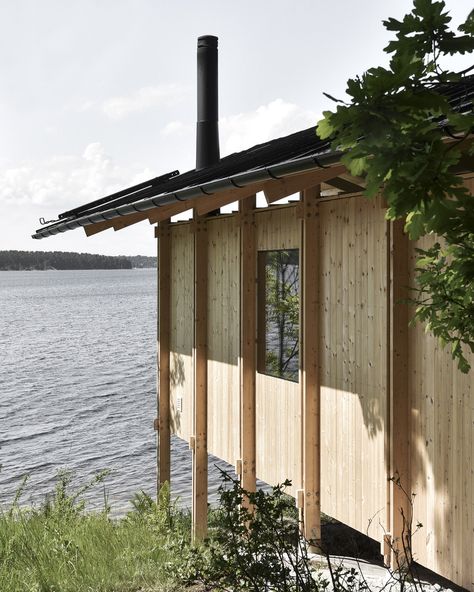 Japanese Sauna, Stockholm Archipelago, Timber Architecture, Long House, Sauna Design, Wooden Architecture, Architecture Images, Construction Details, Structure Architecture