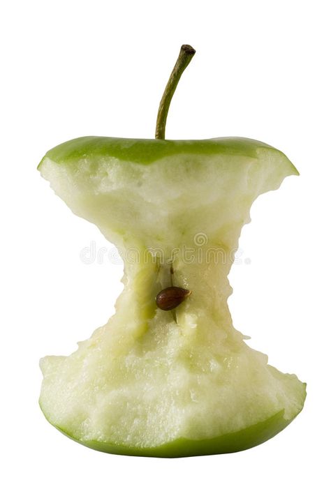 Green Apple Core. Isolated green apple eaten to the core , #Ad, #Core, #Isolated, #Green, #Apple, #eaten #ad Apple Core Tattoo, Half Eaten Apple, Eaten Apple, Apple Tattoo, Apple Illustration, Apple Picture, Apples Photography, Apple Core, Apple Painting