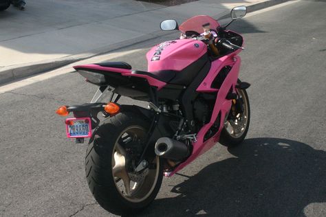 2014 Yamaha R6 - 3M 1080 Matte and Gloss Hot Pink Vinyl Color Change with custom art by Eye Candy Vehicle Wraps www.eyecandyvehiclewraps.com Dream Motorcycle, Eco Friendly Cars, Dream Bike, Vehicle Wrap, Pink Vinyl, Yamaha R6, Outdoors Tattoo, Vehicle Wraps, Ford Raptor