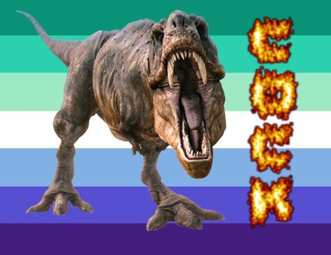 Gay Dinosaur, Mlm Pride Flag, Gay Flag, Gay Pride Flag, Lgbt Flag, Pride Flag, Pride Flags, Tumblr Posts, Gay Pride