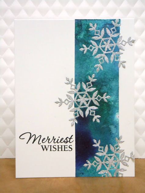 Simon Says..., Color Burst, Snowflake Cards, Christmas Card Inspiration, Christmas Card Art, Homemade Christmas Cards, Watercolor Christmas Cards, Diy Christmas Cards, Christmas Cards To Make