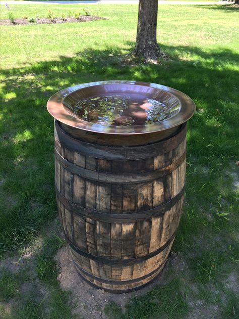 My new well pipe cover/ birdbath Hide Well Pump Front Yards, Pump House Cover Ideas, Well Head Landscaping, We’ll Pump Cover Ideas, Hide Well Head, Decorative Well Covers, Well Pump Cover Ideas Outdoor, Bird Bath Well Cover, How To Cover Well Pump