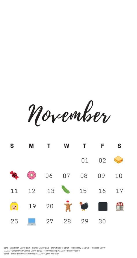 In an instagram world, whats better than celebrating all the national holidays. Download this free November National Holidays Calendar here for your lock screen, desktop wallpaper, or print one out to use! https://www.arinsolangeathome.com #nationalholiday #printablecalendar Lock Screen Desktop Wallpaper, November Lock Screen, November National Days, National Holiday Calendar, Nursery Reading, Santa Craft, Holidays Calendar, Sandwich Day, National Day Calendar