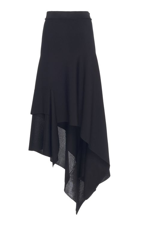 Victoria Beckham Asymmetric Crepe Midi Skirt Asymmetric Midi Skirt, Asymmetrical Satin Maxi Skirt, Asimetric Skirt, Asymetric Skirt, Victoria Beckham Fashion, Beckham Fashion, Strega Fashion, Eva Dress, Elegant Attire