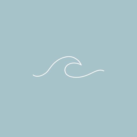 Wave Logo Aesthetic, Wave Icon Logo, Simple Wave Design, Wave Logo Design Ideas, Logo Vague, Waves Logo Design, Wave Logo Design, Surfing Logo, Wave Symbol