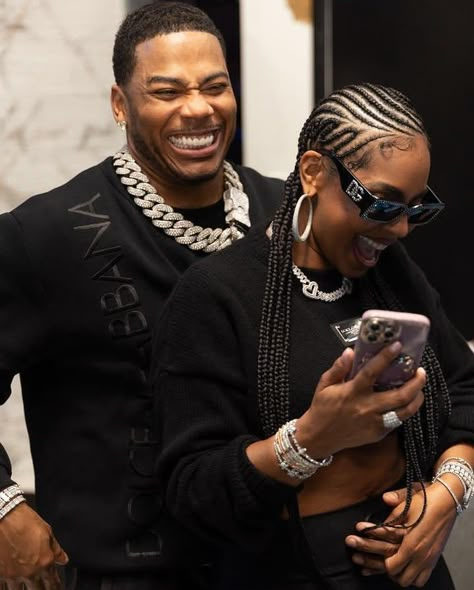 Ashanti & Nelly. #braids #jewelry #black Braids Jewelry, Scorpio Szn, Black Celebrity Couples, Giving To Others, Latest Hair Braids, Today Is Your Day, Best Gift Ever, Protective Hairstyles Braids, Black Love Couples