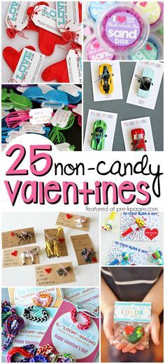 25 Non Candy Valentines for Preschool and Kindergarten Kids. Super Cute Ideas for Valentine's Day! Non Candy Valentines, Candy Valentines, Saint Valentin Diy, Kindergarten Valentines, Valentines Bricolage, Valentine's Day Crafts, Sticker Printable, Valentinstag Party, Valentines Gift Bags