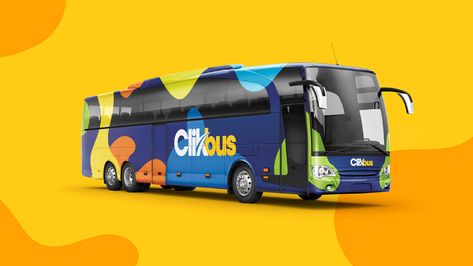 Clikbus on Behance Bus Design Branding, Kolkata Bus, Vans For Kids, Bus Branding, Train Concept, Kids Bus, Bus Design, Bus Wrap, Bus Art