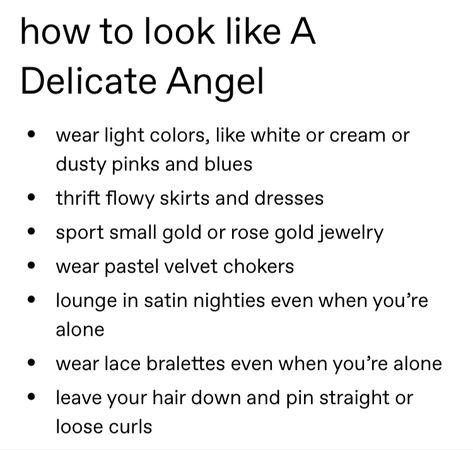 Light Feminine Aesthetic Quotes, Pretty Tips Beauty Hacks, Light Feminine Tips, How To Feel Like An Angel, How To Be Angelic, How To Look Angelic, Angelic Beauty Aesthetic, Light Feminine Energy Aesthetic, Angel Tips