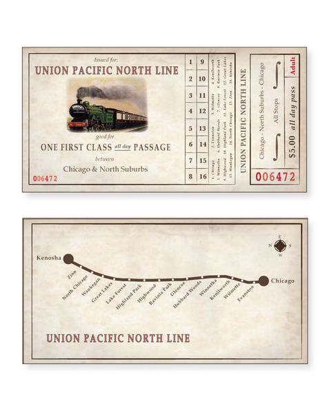 Vintage Design - Train Tickets by Jen Katz, via Behance Vintage Train Ticket, Improve Reading Skills, Train Map, Train Ticket, Travel Project, Preschool Reading, Ticket Design, Teaching Toddlers, Old Train