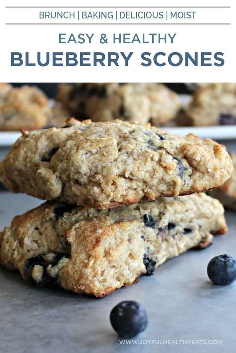 Healthy Scones, Blueberry Lemon Scones, Blueberry Scones Recipe, Lemon Scones, Blueberry Scones, Healthy Blueberry, Vegan Blueberry, Easy Blueberry, Blueberry Recipes