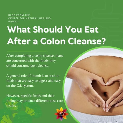 A common concern amongst those who have recently completed a colonic or colon hydrotherapy is choosing the right foods for optimal recovery and digestive health post-colon cleanse. Eating the right foods after a colon cleanse that nourishes your body correctly is important, not just for healing but for enhancing the colon cleansing benefits. One of … Redundant Colon Diet, Colon Hydrotherapy Benefits, Redundant Colon, Colon Hydrotherapy, Gut Cleanse, Clean Colon, Hyperbaric Oxygen Therapy, Colon Cleansing, Cleanse Diet