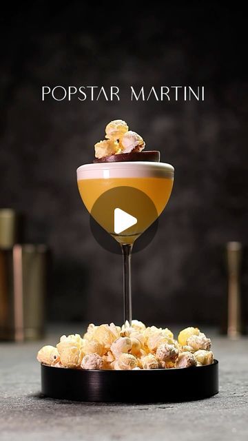 384K views · 22K likes | GINTENSIV | Cocktails & Gin on Instagram: "POPSTAR MARTINI Your Netflix & chill drink is ready. No pain, no Champagne! Dry vermouth is still a good choice for a martini. Recipe: 60ml-2oz POPCORN GIN 30ml-1oz DRY VERMOUTH 15ml-0.5oz LEMON JUICE 15ml-VANILLA SYRUP 7,5ml-0.25oz PASSION FRUIT SYRUP 1 fresh PASSION FRUIT 1 EGG WHITE or other FOAMER Mix all ingredients with a big ice cube and fine strain into chilled NICK & Nora glass. If used egg white try reverse shake. First wet then dry shake. Trust me! Cheers! #popcorn #cocktail #passionfruit #pornstarmartinis #craftcocktails #martinicocktail #vanilla" Popcorn Cocktail, Fruit Syrup, Passion Fruit Syrup, Netflix Chill, Chill Drinks, Martini Recipe, Nick And Nora, Dry Vermouth, Vanilla Syrup