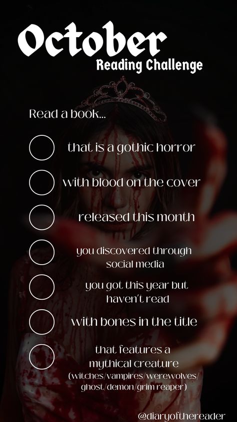 october reading challenge Halloween Reading Challenge, 2024 Reading Challenge, Fall Reading Challenge, Train Cupcakes, October Reading, Tbr Books, October Challenge, Reading List Challenge, Halloween Reading