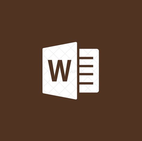 Microsoft Word Icon Aesthetic, Word Aesthetic Icon, Word App Icon, Microsoft Icons, Ipad Themes, Word App, Fall Icons, Brown Icons, Beige Icons