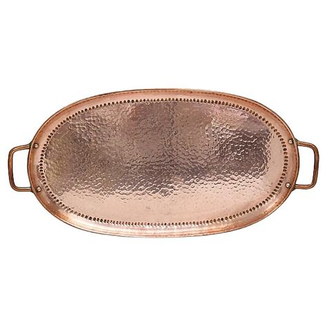 Antique Arts & Crafts Hammered Copper Tray Copper Tray, Hammered Copper, Antique Art, Decorative Tray, Copper, Brass, Arts And Crafts, Art