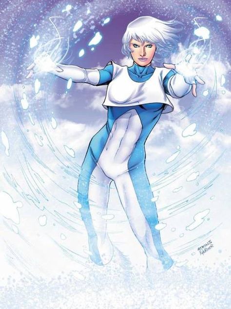 Ice (Character) - Comic Vine   ---   Ice is a reserved and compassionate superhero who fights crime alongside her friend Fire. They've teamed up together as members of the Global Guardians and the Justice League. Ice Dc, Bd Art, Dc Comics Characters, Dc Characters, Super Villains, Dc Comics Art, Dc Heroes, Comic Book Artists, Comic Book Characters