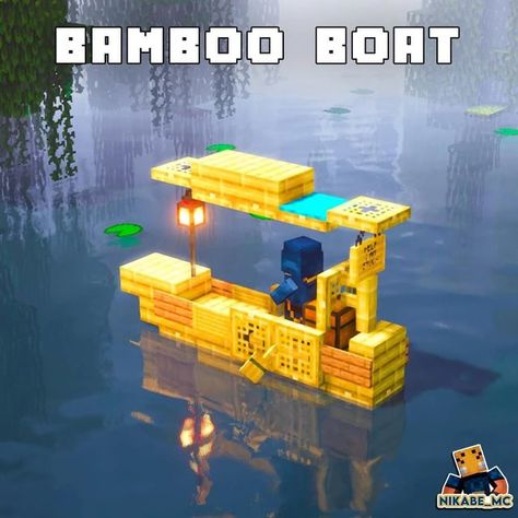 Minecraft Boardwalk Ideas, Minecraft Helicopter Pad, Chinatown Minecraft, Minecraft Boats Ships, Cute Minecraft Fishing Dock, Minecraft Small Boat Ideas, Mc Fishing Dock, Underwater City Minecraft, Minecraft Water Decoration