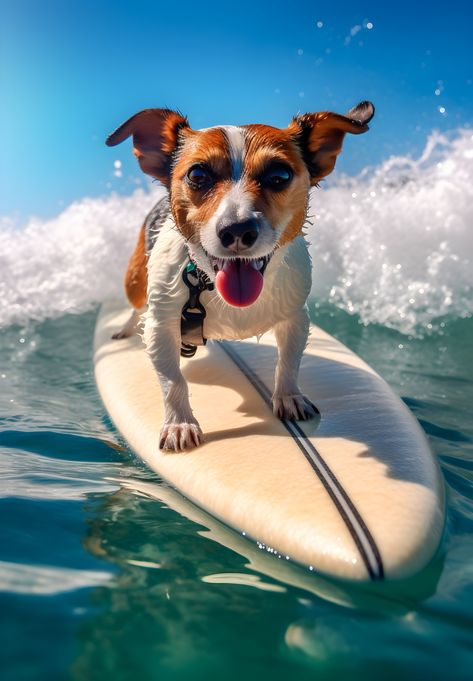 Did you know??? Dog surfing is a type of surfing maneuver involving dogs that are trained to surf on surfboards, bodyboards, skimboards, windsurf boards or to bodysurf. Historically, surfing dogs have been documented as occurring as early as the 1920s in the United States. Dogs Surfing, Surfing Dog, Body Board, Paddle Board Accessories, Sup Board, Inflatable Paddle Board, Sup Surf, Paddle Board, Windsurfing