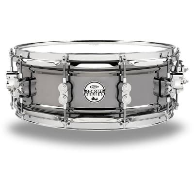 PDP PDSN5514BNCR Concept Series Black Nickel Over Steel Snare Drum with Chrome Hardware 5.5" x 14"  Concept Series Black Nickel over Steel Snare wi... Snare Drums, Guitar Center, Acoustic Drum, Series Black, Chrome Hardware, Snare Drum, Music Gear, Nickel Finish, Percussion