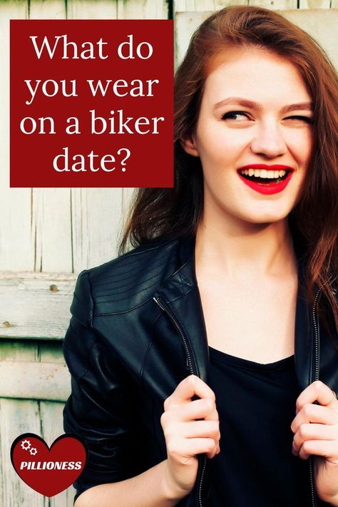 Dating a biker guy? Awesome! But WHAT WILL YOU WEAR? How do you choose a motorcycle date outfit? This won’t be your average date night – so where do you start? Should you wear a dress? What about heels? And is there something going on with leather you should know about? Don’t worry, these are all valid questions. But the answers are simple, and you’re about to learn them. Here’s what you need to wear when dating a biker guy: https://www.pillioness.com/going-on-a-biker-date/ Motorcycle Date, Motorcycle Safety Gear, Motorcycle Riding Outfits, Ride Motorcycle, Helmet Hair, Biker Men, Stunning Tops, Jeans Boots, Biker Chick