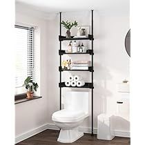 Storage Over Toilet, Metal Pipe Shelves, Over The Toilet Organizer, Over The Toilet Storage Cabinet, Freestanding Bathroom Shelves, Toilet Storage Cabinet, Over Toilet Storage, Shelves Over Toilet, Bathroom Shelves Over Toilet