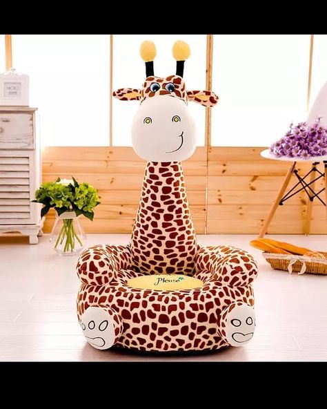 Soft baby seat. Children's room. Montessori School. Training and game. #montessori #montessorihome #montessoricchool #montessoritoys  #kidsroom #kidsfashion #kidsroomdecor Plush Armchair, Girls Furniture, Kids Couch, Mini Sofa, Plush Chair, Cartoon Giraffe, Chair Sofa Bed, Baby Chair, Kids' Playroom