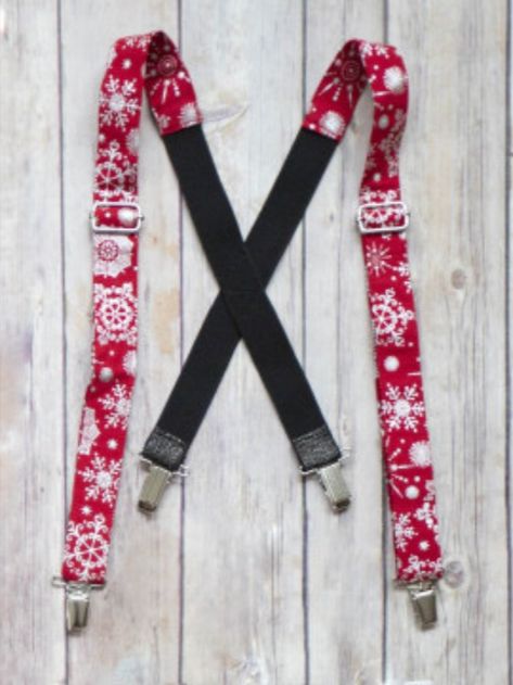 Quickly whip up some snazzy suspenders for your favorite kiddo(s) with this fun sewing tutorial! Sewing Things, Sewing Tutorials Free, Holiday Projects, Free Sewing, Suspenders, Sewing Tutorials, Holiday Fun, Sewing Pattern, Holiday Gifts