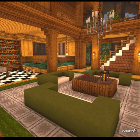 Minecraft Lounge Room, Lotr Minecraft, Minecraft List, Minecraft Castle Blueprints, Minecraft Decor, Interior Minecraft, Minecraft Create, Minecraft Interior, Minecraft Interior Design