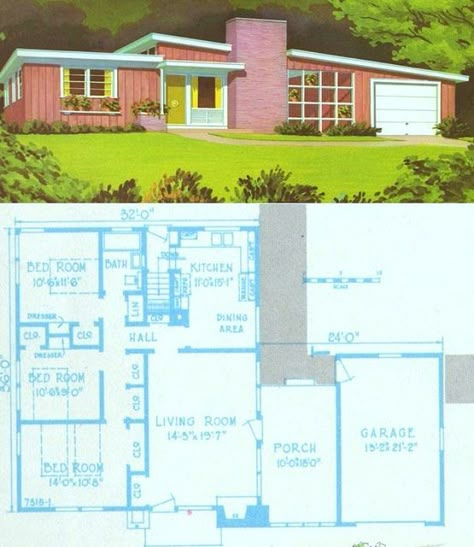 50s House Floor Plan, 80s Floor Plans, 1980s Floor Plans, Retro Home Floor Plans, 1970s House Layout, 1970s House Floor Plans, 80s House Floor Plans, 70s Home Floor Plans, Retro House Layout