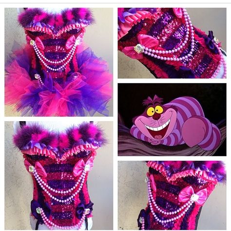 Edc Cheshire Cat Alice In Wonderland Rave Outfit, Rave Outfits Diy, Cheshire Cat Cosplay, Cheshire Cat Costume, Edm Festival Outfit, Rave Babe, Diy Bra, Festival Attire, Rave Costumes