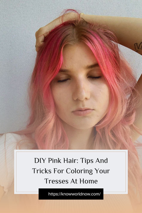 DIY Pink Hair: Tips And Tricks For Coloring Your Tresses At Home
#DIYPinkHair #Hair #Fashions #Tips #HairTips #DIYPink #Hairs Diy Pink Hair At Home, Pink Hair Tips, Hair Tips And Tricks, Color Your Hair, Rock A, Hair Tips, Nails Ideas, Pink Hair, Hair Hacks